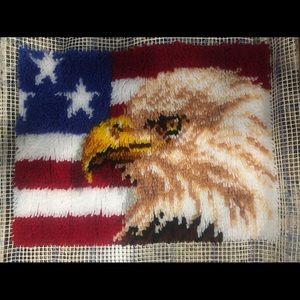 American Eagle and Flag